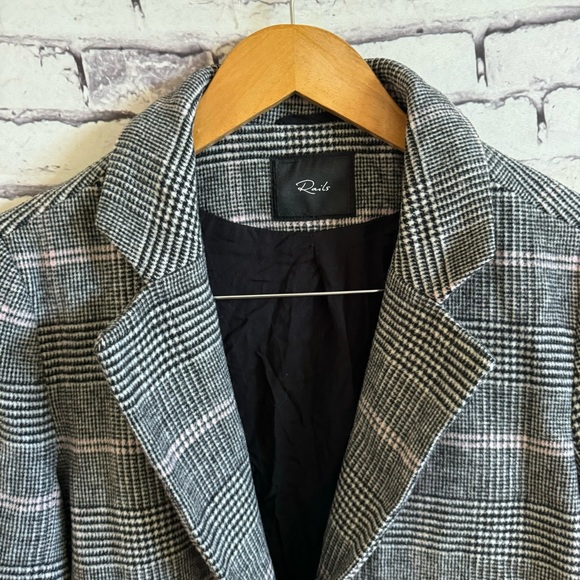 Rails Anders Plaid Oversized Coat SZ S - Picture 4 of 9